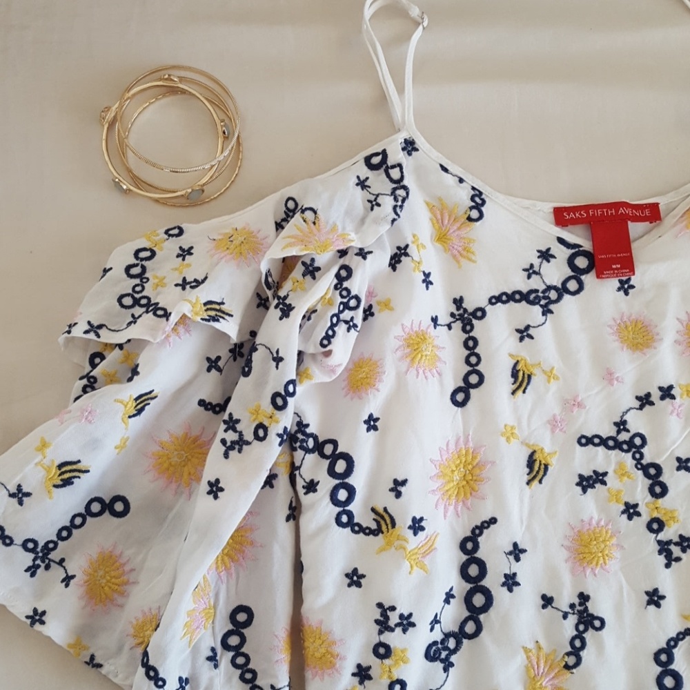 Saks Fifth Avenue Off Shoulder Top